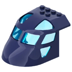 11293c01-140飛行機胴体フロント6×8(トランスライトブルーガラス付)ダークブルー