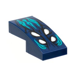 11477pb124曲面スロープ2×1(白眼4つ)ダークブルー