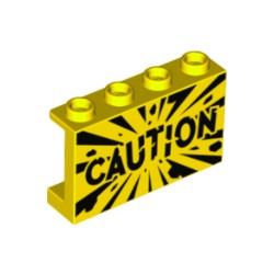 14718pb049パネル1×4×2サイドサポート(CAUTION)イエロー