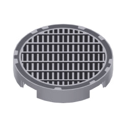 14769pb003タイル2×2丸(グリル)ライトブルーイッシュグレイ