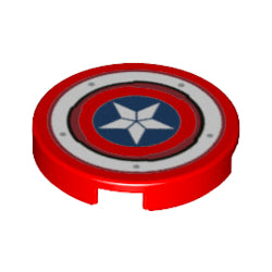 14769pb369タイル2×2丸(キャプテン・アメリカ)レッド