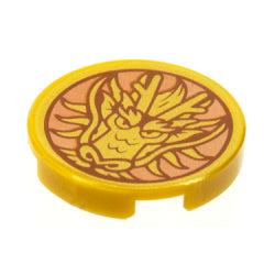 14769pb405タイル2×2丸(ドラゴンヘッド)パールゴールド