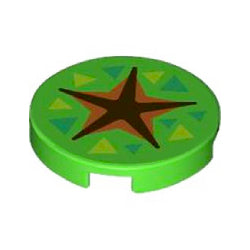 14769pb666タイル2×2丸(どうぶつの森化石発掘スポット)ブライトグリーン