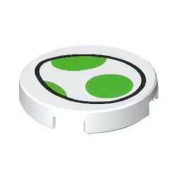 14769pb731タイル2×2丸(ヨッシーのたまご)ホワイト