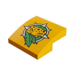 15068pb111曲面スロープ2×2(ヒョウ)ブライトライトオレンジ