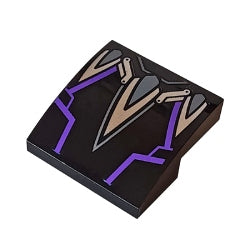 15068pb412曲面スロープ2×2(ブラックパンサー)ブラック