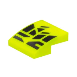 15068pb439曲面スロープ2×2(幾何学模様)ネオンイエロー