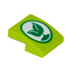 15068pb453曲面スロープ2×2(若葉)ライム