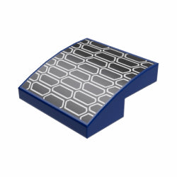 15068pb548曲面スロープ2×2(換気グリル)ダークブルー