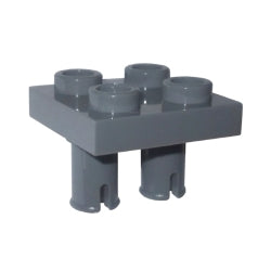 プレート2×2下部ペグ2個付 ダークブルーイッシュグレイ