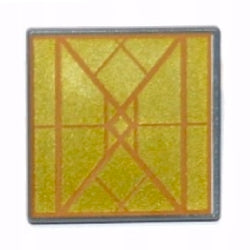 15210pb069標識正方形(ダイアモンドゴールド)ダークブルーイッシュグレイ