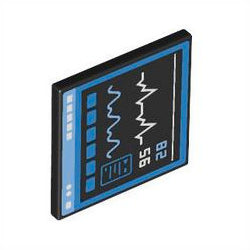 15210pb186標識正方形(病院モニター) ブラック