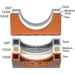 アーチ1×6×2中厚 ブルー