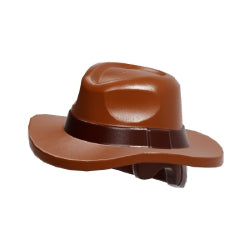1849pb01インディ・ジョーンズのフェドーラ帽子レディシュブラウン
