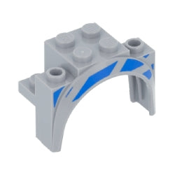 18974pb01Lマッドガードアーチ4×2-1/2×2-1/3(左側)ライトブルーイッシュグレイ