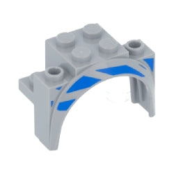 18974pb01Rマッドガードアーチ4×2-1/2×2-1/3(右側)ライトブルーイッシュグレイ