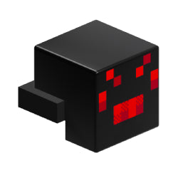 19727pb001ピクセルの蜘蛛(マインクラフト)ブラック