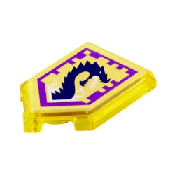 22385pb015特殊タイル2×3五角形(ストームドラゴン)トランスイエロー