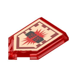 22385pb019特殊タイル2×3五角形(チャージングアタック)トランスレッド