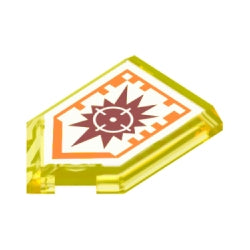 22385pb025特殊タイル2×3五角形(ターゲットブラスター)トランスイエロー