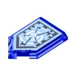 22385pb043特殊タイル2×3五角形(ウァールウインドウ)トランスダークブルー