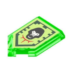 22385pb058特殊タイル2×3五角形(ゴリラロール)トランスブライトグリーン