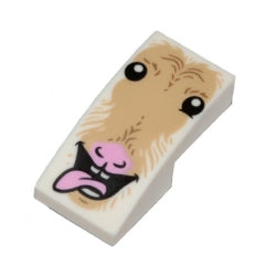 24201pb001逆曲面スロープ2×1(トゥースグラインダー)ホワイト