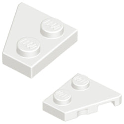 24299-24307-001ウェッジプレート2×2右/2×2左(ペア)ホワイト
