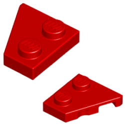24299-24307-021ウェッジプレート2×2右/2×2左(ペア)レッド