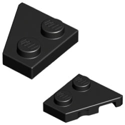 24299-24307-026ウェッジプレート2×2右/2×2左(ペア)ブラック