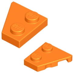 24299-24307-106ウェッジプレート2×2右/2×2左(ペア)オレンジ