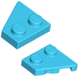 24299-24307-322ウェッジプレート2×2右/2×2左(ペア)ミディアムアジュール