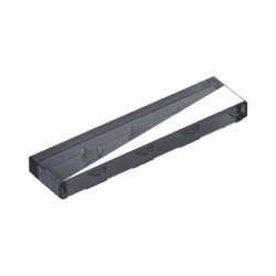 2431pb0909Lタイル1×4(ホワイトトライアングル左側)トランスブラック