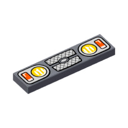 2431pb515タイル1×4(ヘッドライト)ダークブルーイッシュグレイ