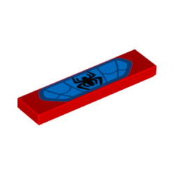 2431pb752タイル1×4(スパイダーマン)レッド