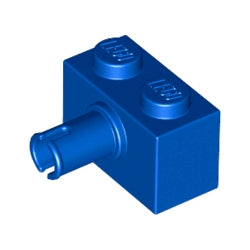 2458-023ブロック1×2側面にペグ1個ブルー