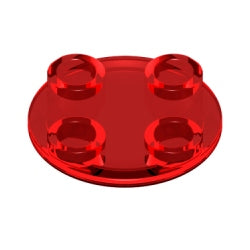 2654-041プレート2×2丸底トランスレッド