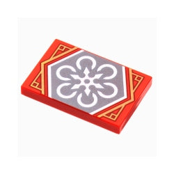 26603pb212タイル2×3(手裏剣)レッド