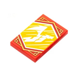 26603pb215タイル2×3(ホワイトドラゴン)レッド