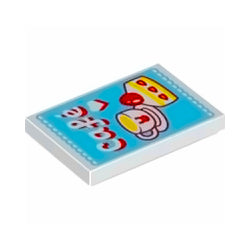 26603pb429タイル2×3(コーヒーとケーキとCafe)ホワイト