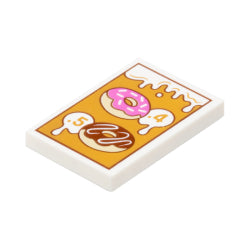 26603pb475タイル2×3(ドリッピングアイシングと4と5の価格表)ホワイト