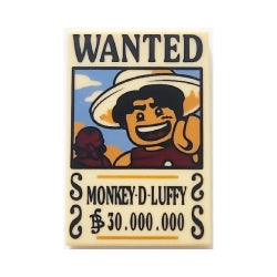 26603pb528タイル2×3(モンキー・D・ルフィ)タン