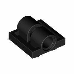 2817-026プレート2×2下部にペグ穴付2個ブラック