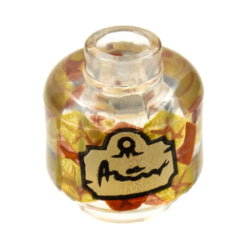 28621pb0028ミニフィグヘッド221(落ち葉とラベル)