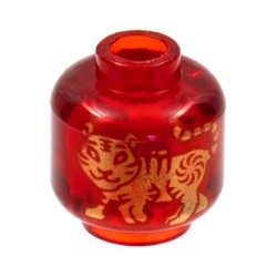 28621pb0033ミニフィグヘッド230(金の寅)