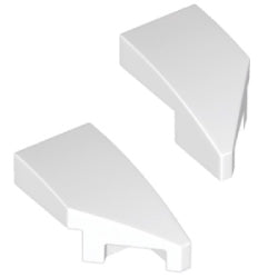 29119-29120-001曲面スロープ2×1ノッチホワイト