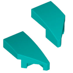 29119-29120-107曲面スロープ2×1ノッチダークターコイズ