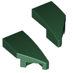 29119-29120-141曲面スロープ2×1ノッチダークグリーン