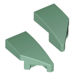29119-29120-151曲面スロープ2×1ノッチサンドグリーン