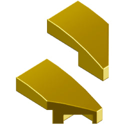 29119-29120-MG曲面スロープ2×1ノッチメタリックゴールド